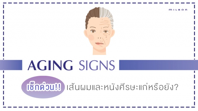 Aging Signs เช็กด่วน!! เส้นผมและหนังศีรษะแก่หรือยัง?