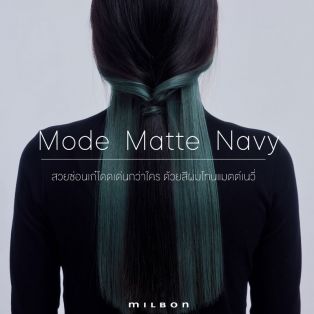 Mode Matte Navy สวยซ่อนเก๋โดดเด่นกว่าใคร ด้วยสีผมโทนแมตต์เนวี่